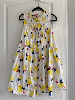 kate spade White Sundress with Yellow, Navy & Pink Floral Print